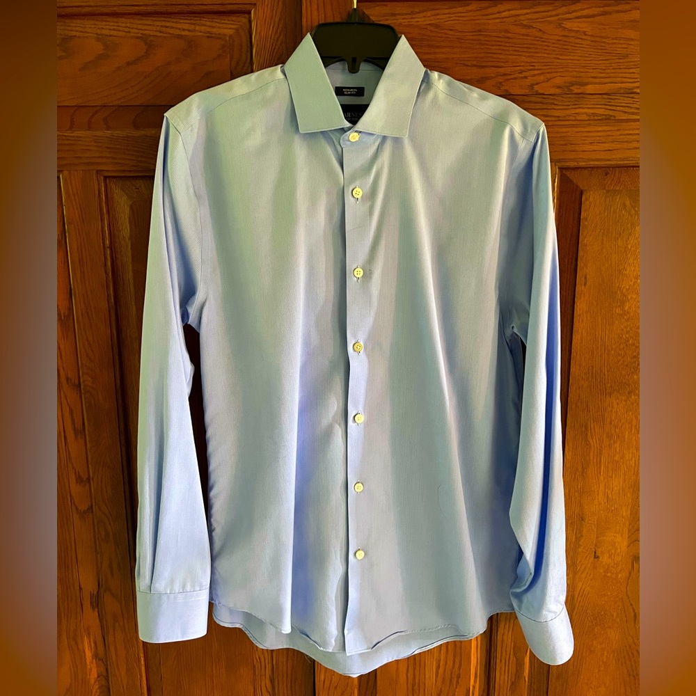 Kenneth Cole Button Down - Light Blue - Men’s 15 1/2” Neck / 34/35 Sleeves (68)